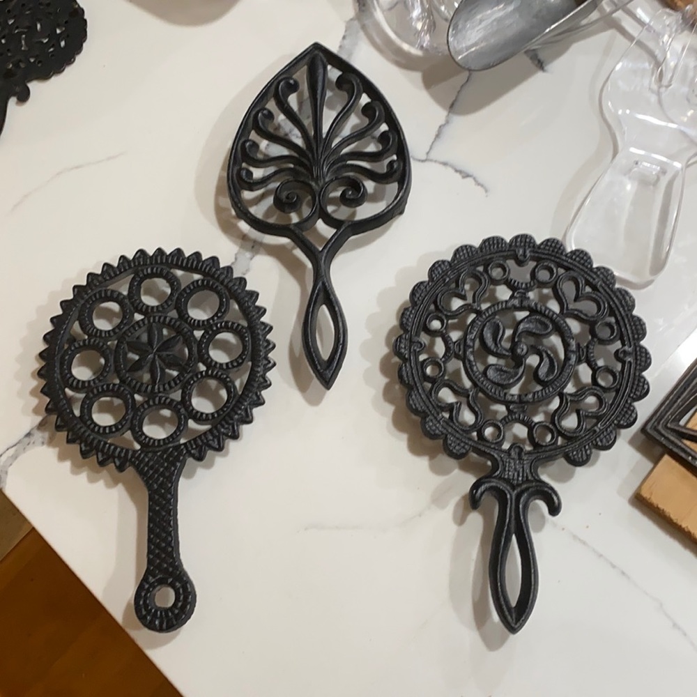 Set of three Collectible Wilton Iron Trivets